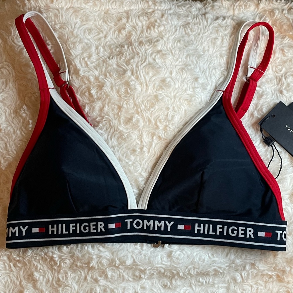 Navy Tommy Hilfiger Bikini Top